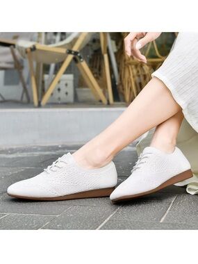 konhill Women's Lace-up Oxfords Flats